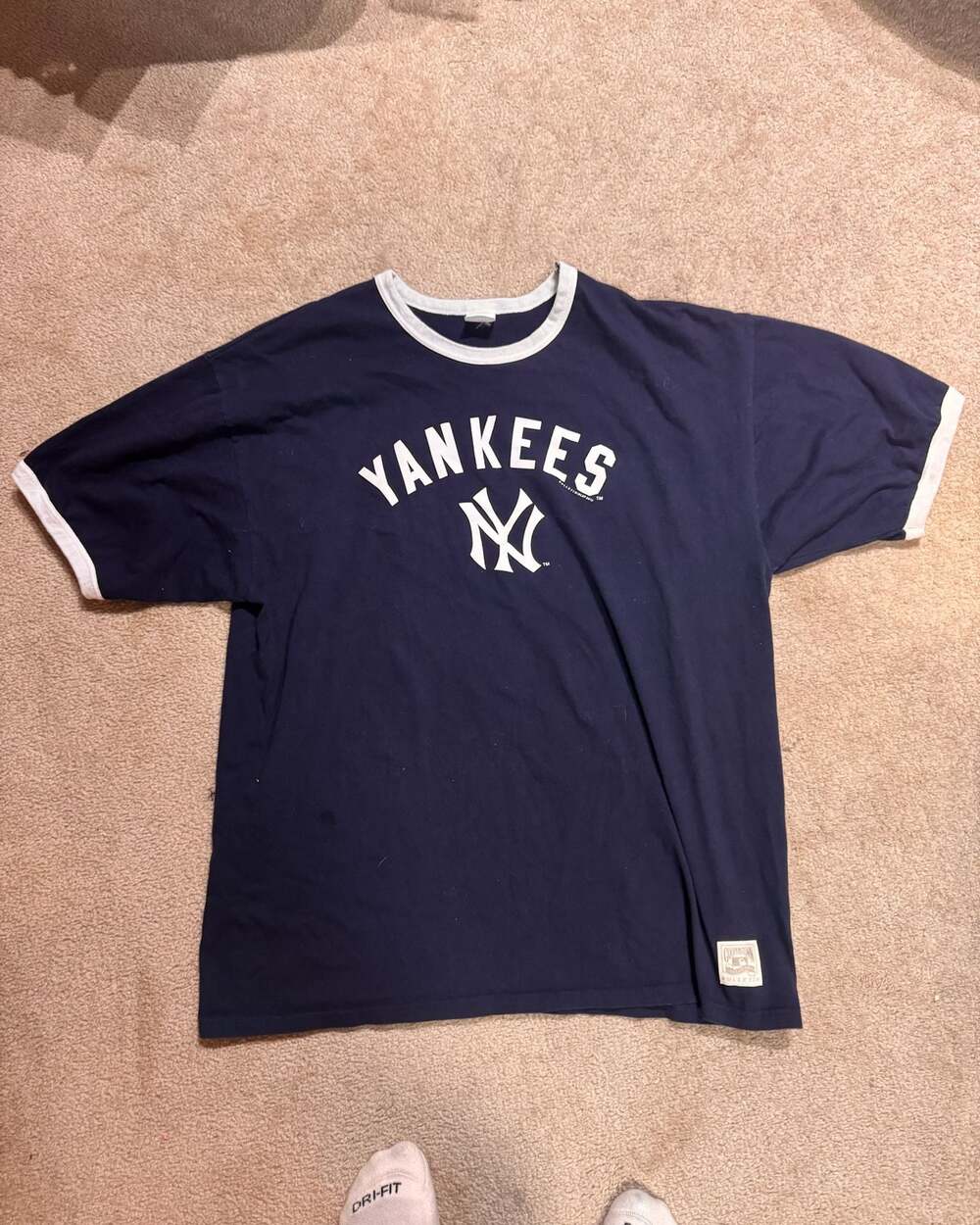 Bulletin New York Yankees Cooperstown Collection Prima Cotton Ringer T-Shirt